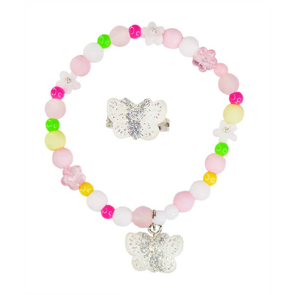 Great Pretenders Sparkle Butterfly Ring and Bracelet set