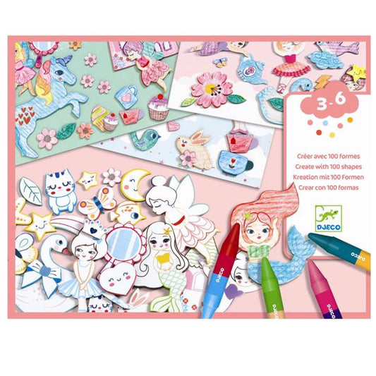 Design For little ones - Create with shapes A world to create, girls