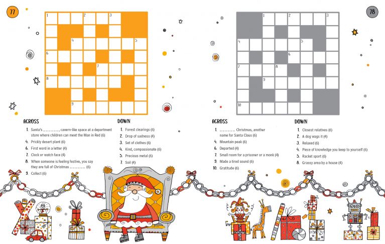 Christmas: 100 Children's Crosswords in English, 7-12