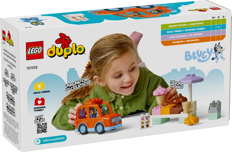 LEGO DUPLO Bluey Ice Cream Trip with Bluey 10458