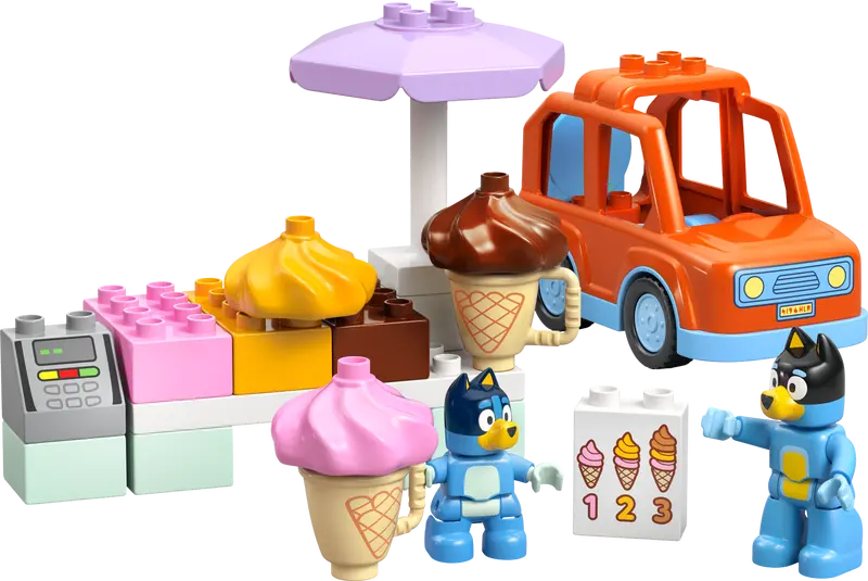 LEGO DUPLO Bluey Ice Cream Trip with Bluey 10458