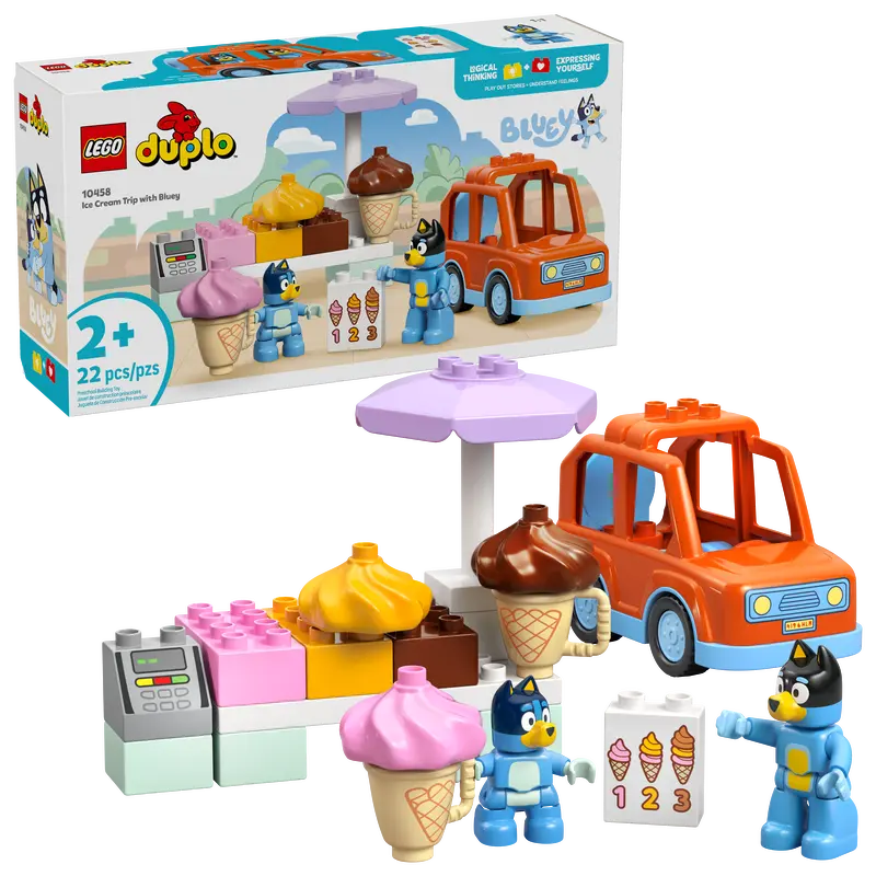 LEGO DUPLO Bluey Ice Cream Trip with Bluey 10458