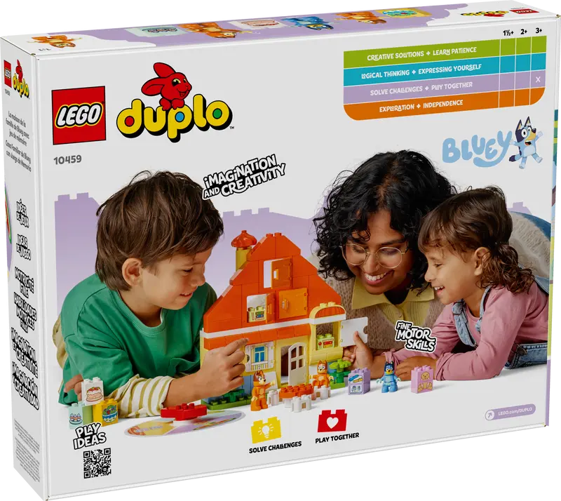 LEGO DUPLO Bluey: Bluey’s Family House with Memory Game 10459