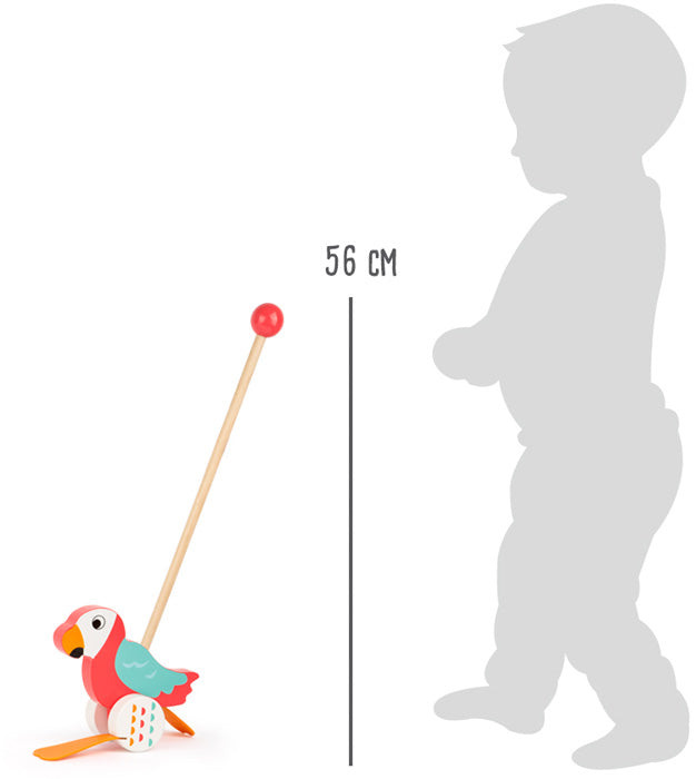 Push-along toy Animal Parrot Lori, Small foot