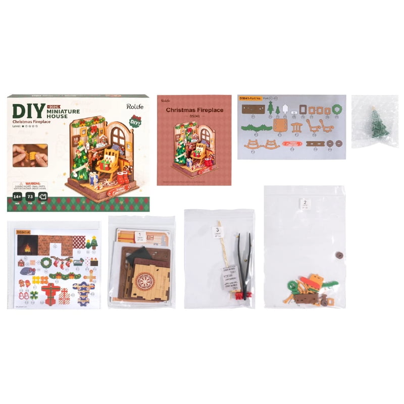 Rolife Christmas Fireplace DS041