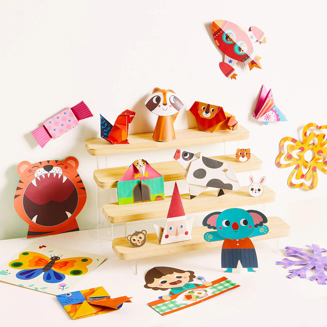 Level Up Brain Gamebook - Let's Origami Level 2, Mideer