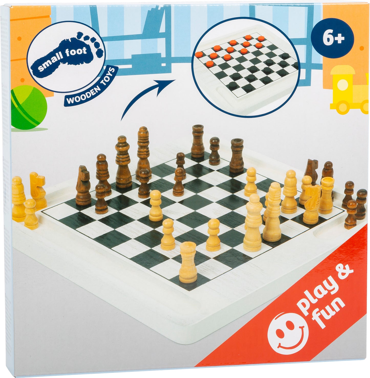 Chess and Draughts Board Game, Small foot