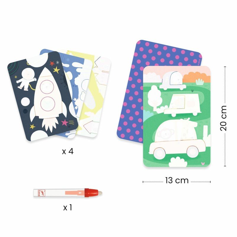 Djeco Small Magic Water Colouring On the road