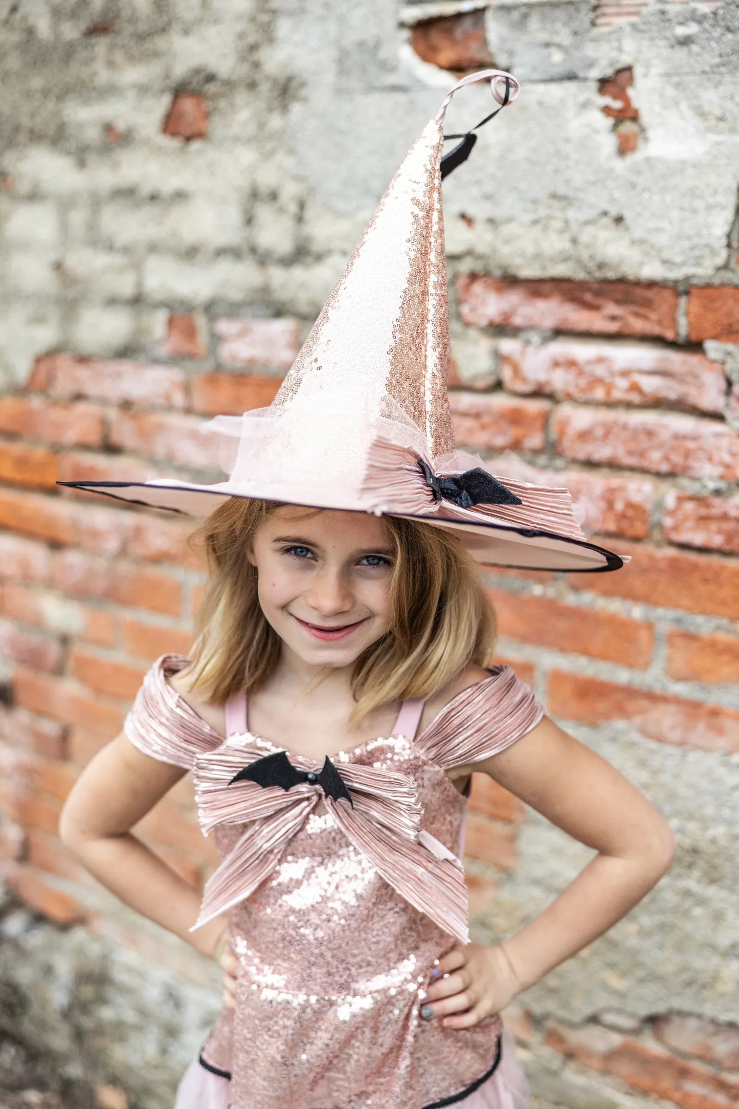 Glam Witch Hat, Halloween Accessory For Kids One Size