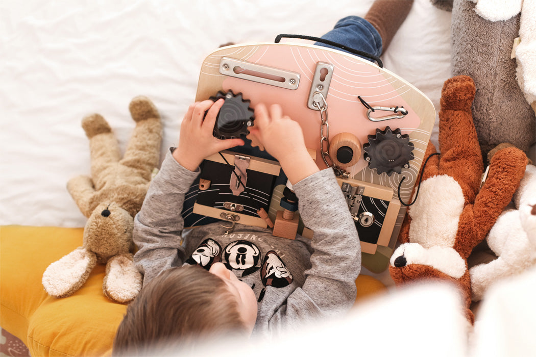 Locks and Rotation Motor Activity Board, Small foot