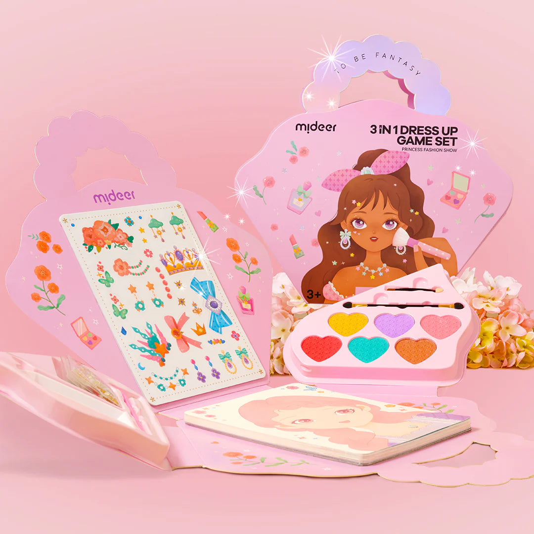 3-in-1 Dress Up Game Set - Princess Fashion Show, Mideer
