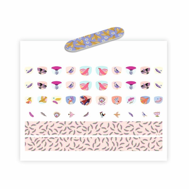 Djeco Nail Stickers Feathers