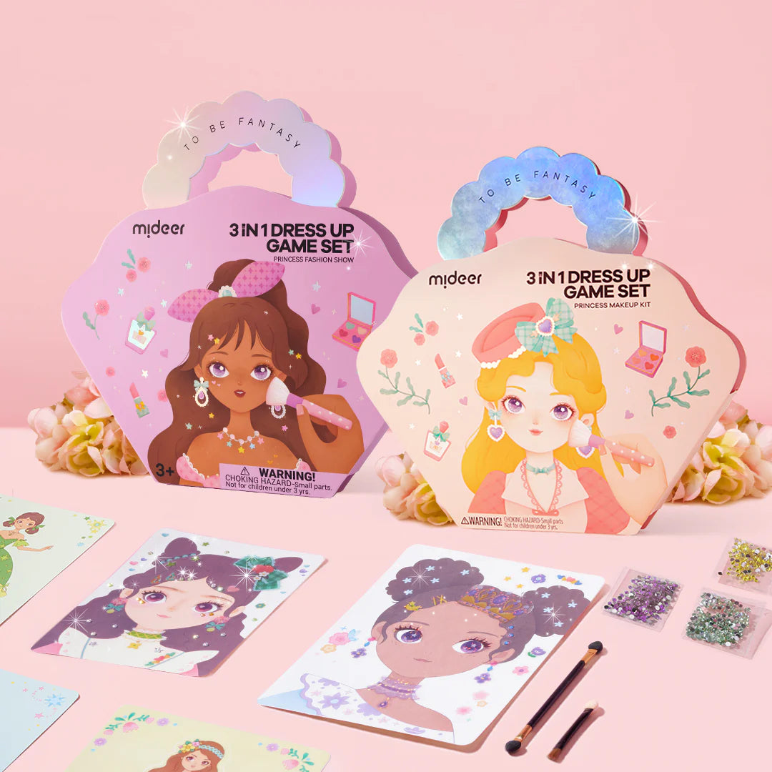 3-in-1 Dress Up Game Set - Princess Fashion Show, Mideer