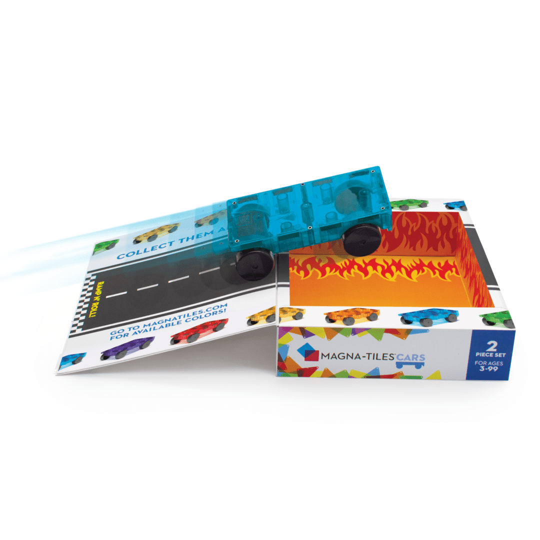 Cars – Blue & Orange 2-Piece Set Magna-Tiles