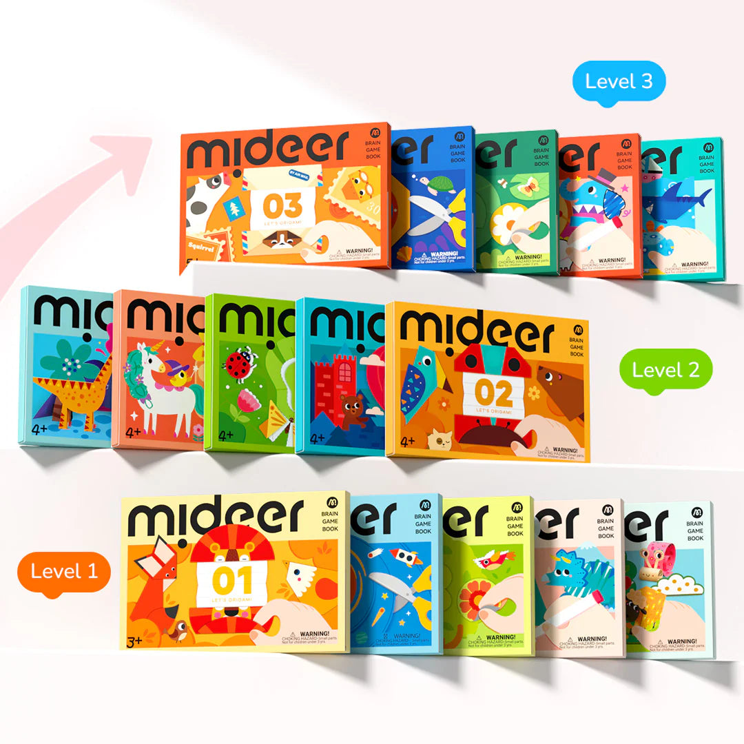 Level Up Brain Gamebook - Let's Paint Level 3, Mideer