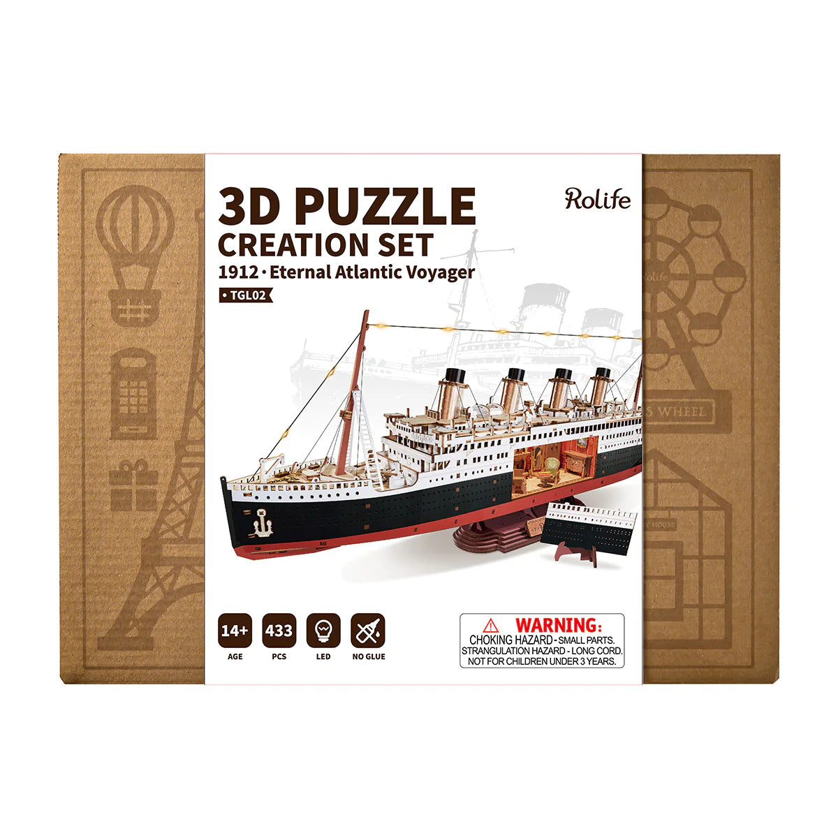 3D Wooden Puzzle: 1912·Eternal Atlantic Voyager TGL02, Rolife