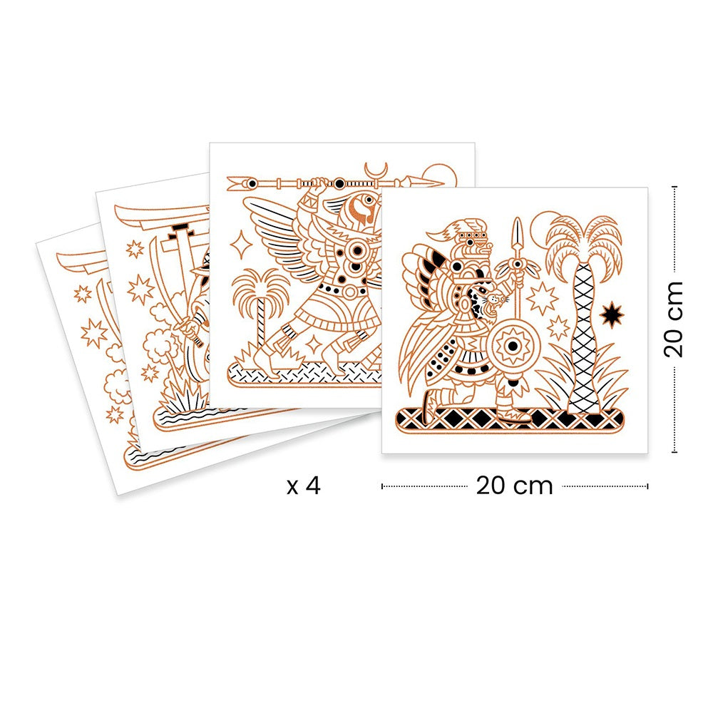 Djeco Art and craft Small gifts for older ones - Colouring surprises Animal warriors