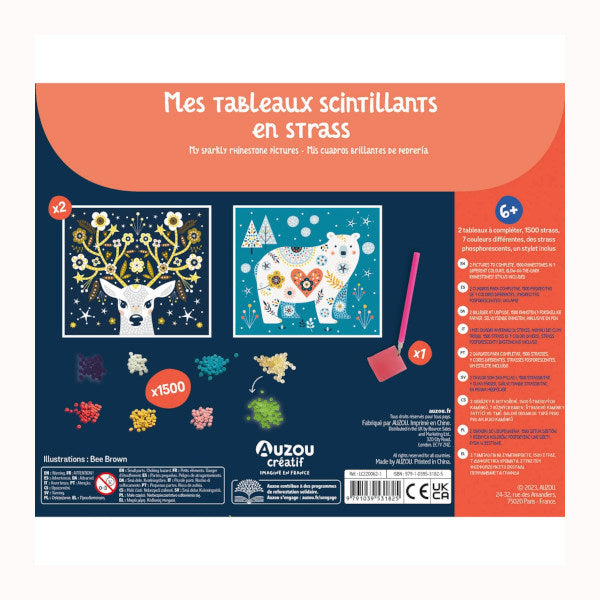 My little artistic kit - Rhinestone pictures, AUZOU