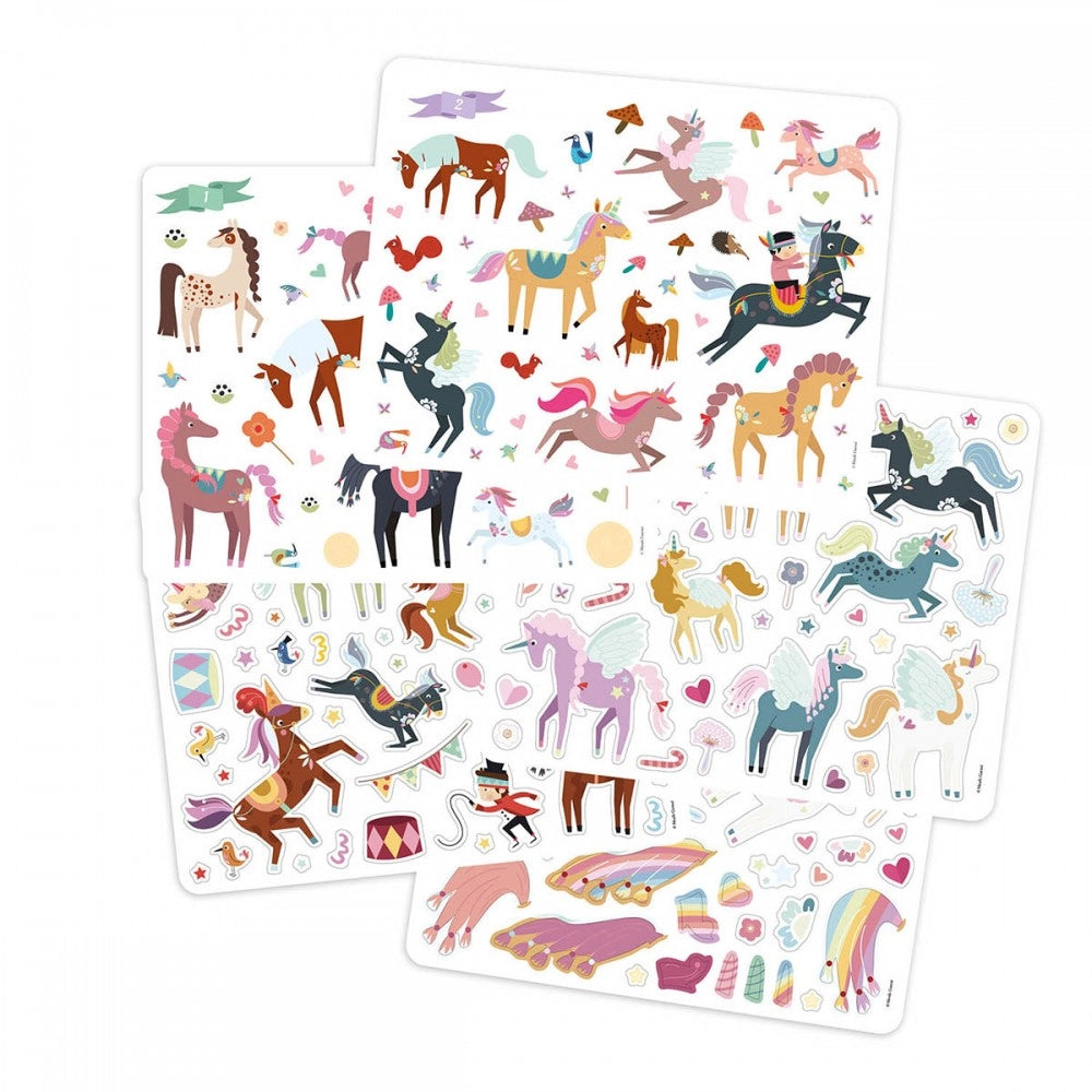 200 Stickers: Unicorns and Horses