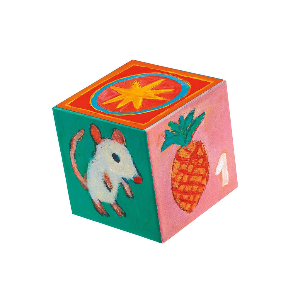 Djeco Cubes for infants 10 my friends blocks