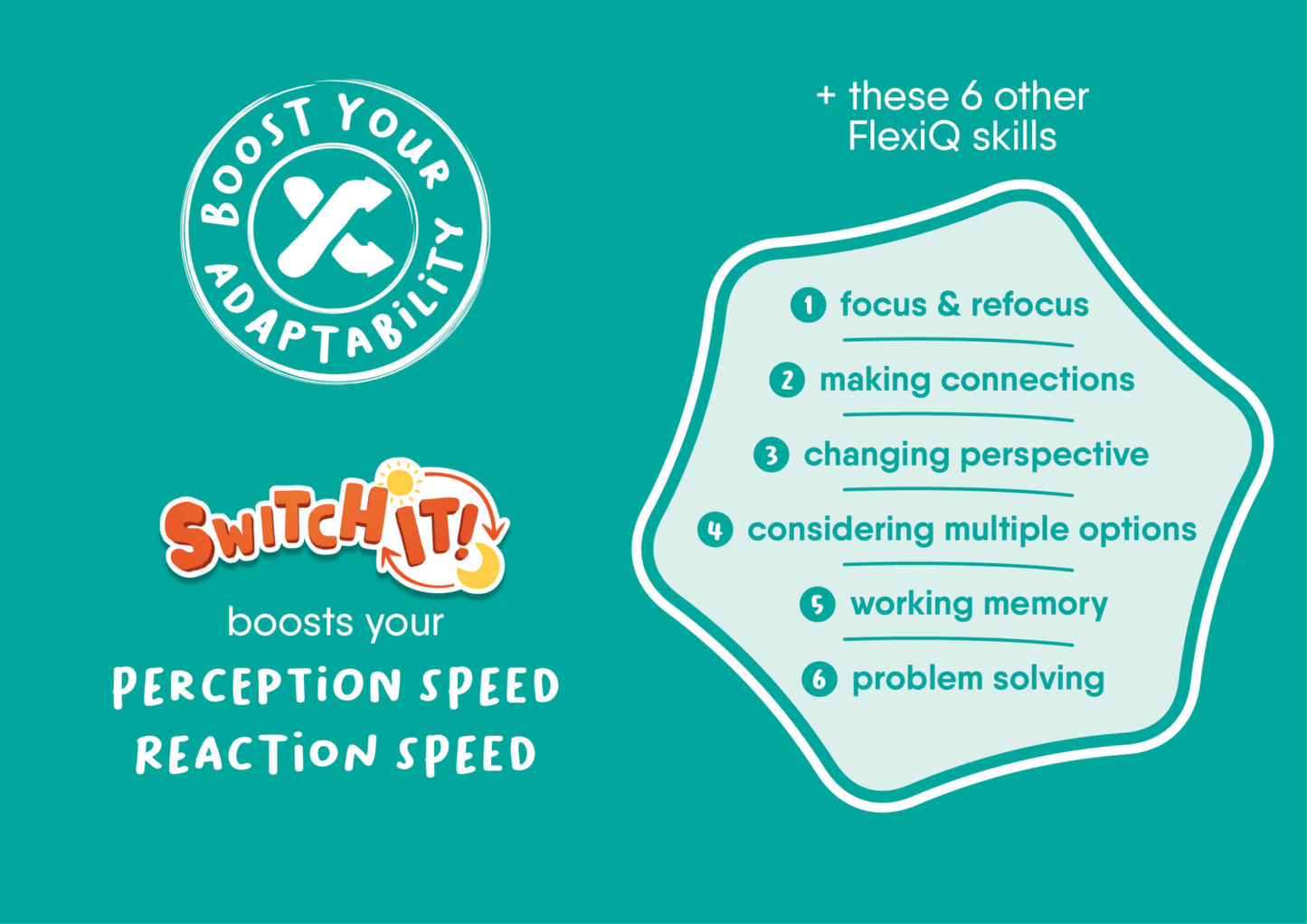 FlexiQ Switch it! card & dice game