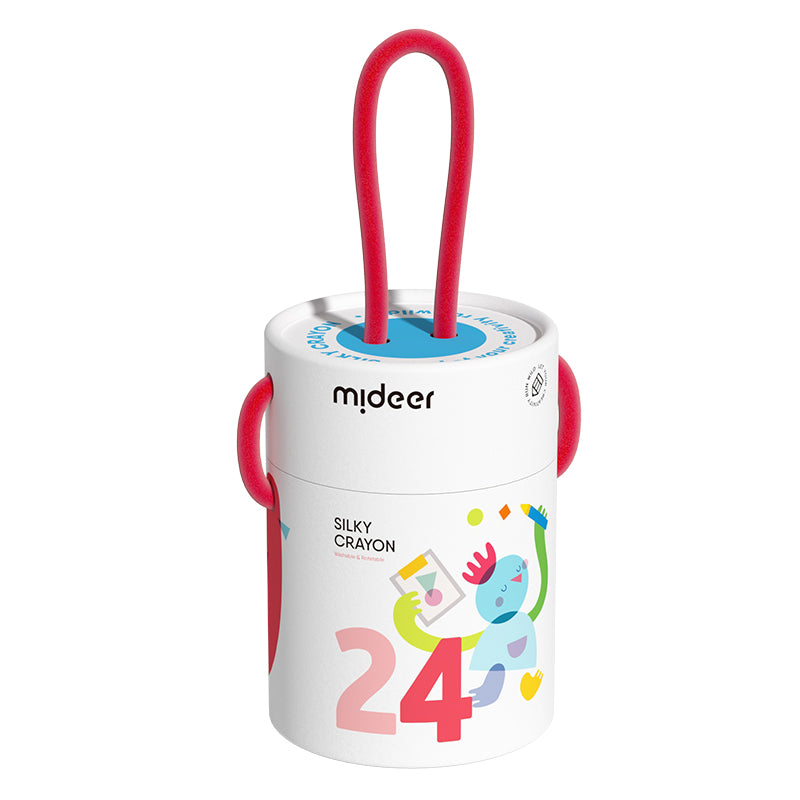 Silky Crayons-Colorful Bucket 24 colors