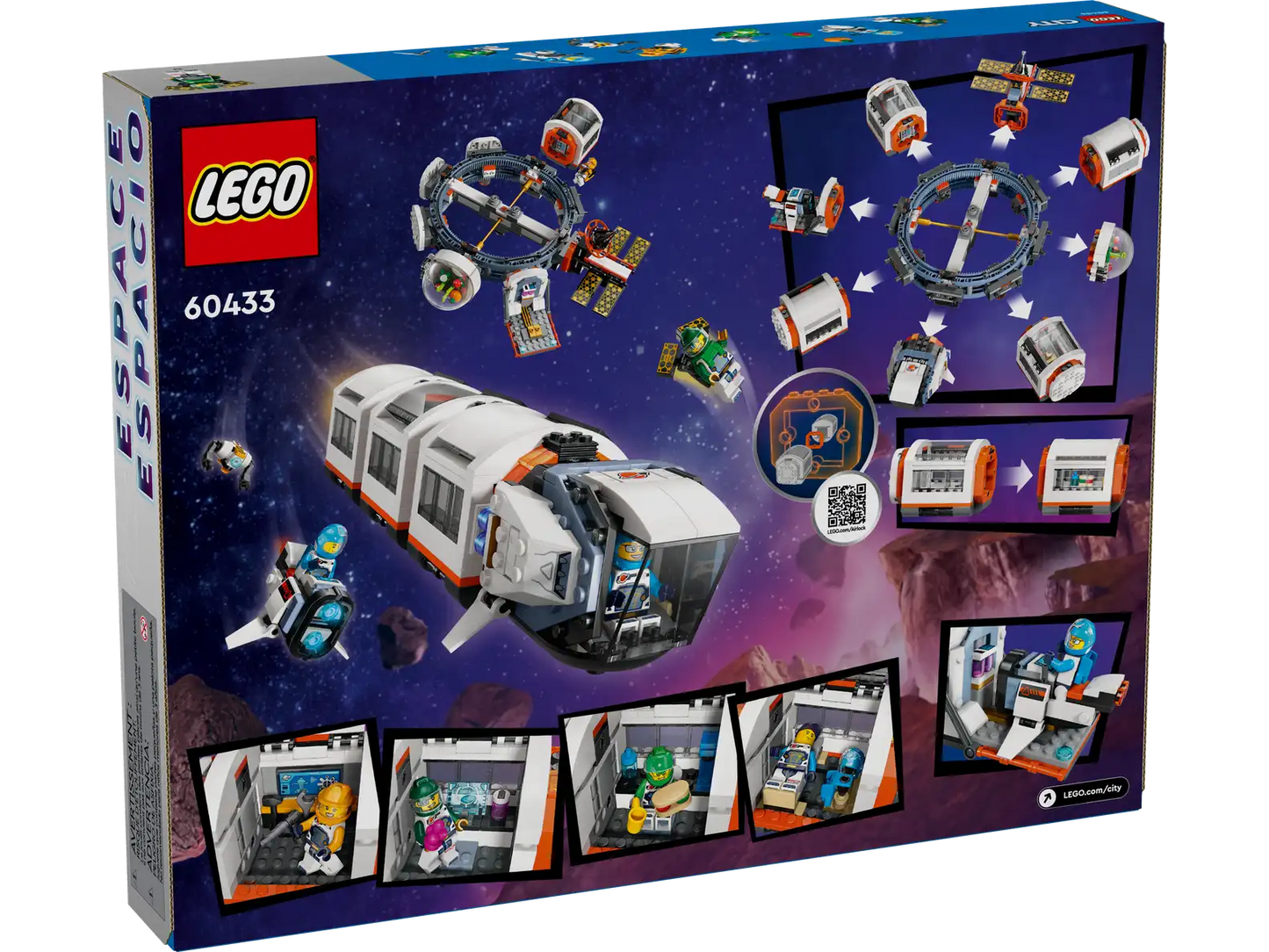 LEGO® City Modular Space Station model playset 60433
