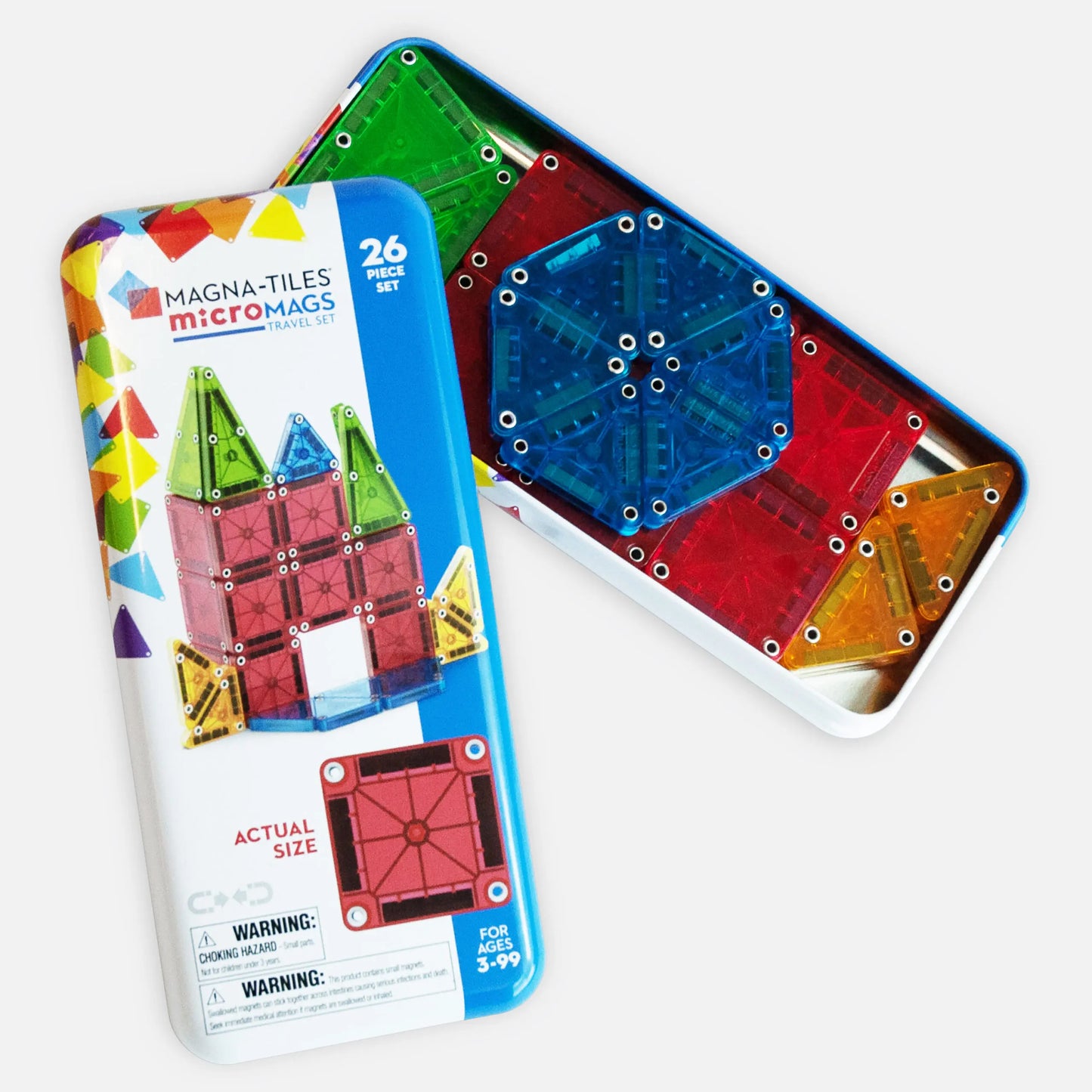 microMAGS 26-Piece Travel Set Magna-Tiles