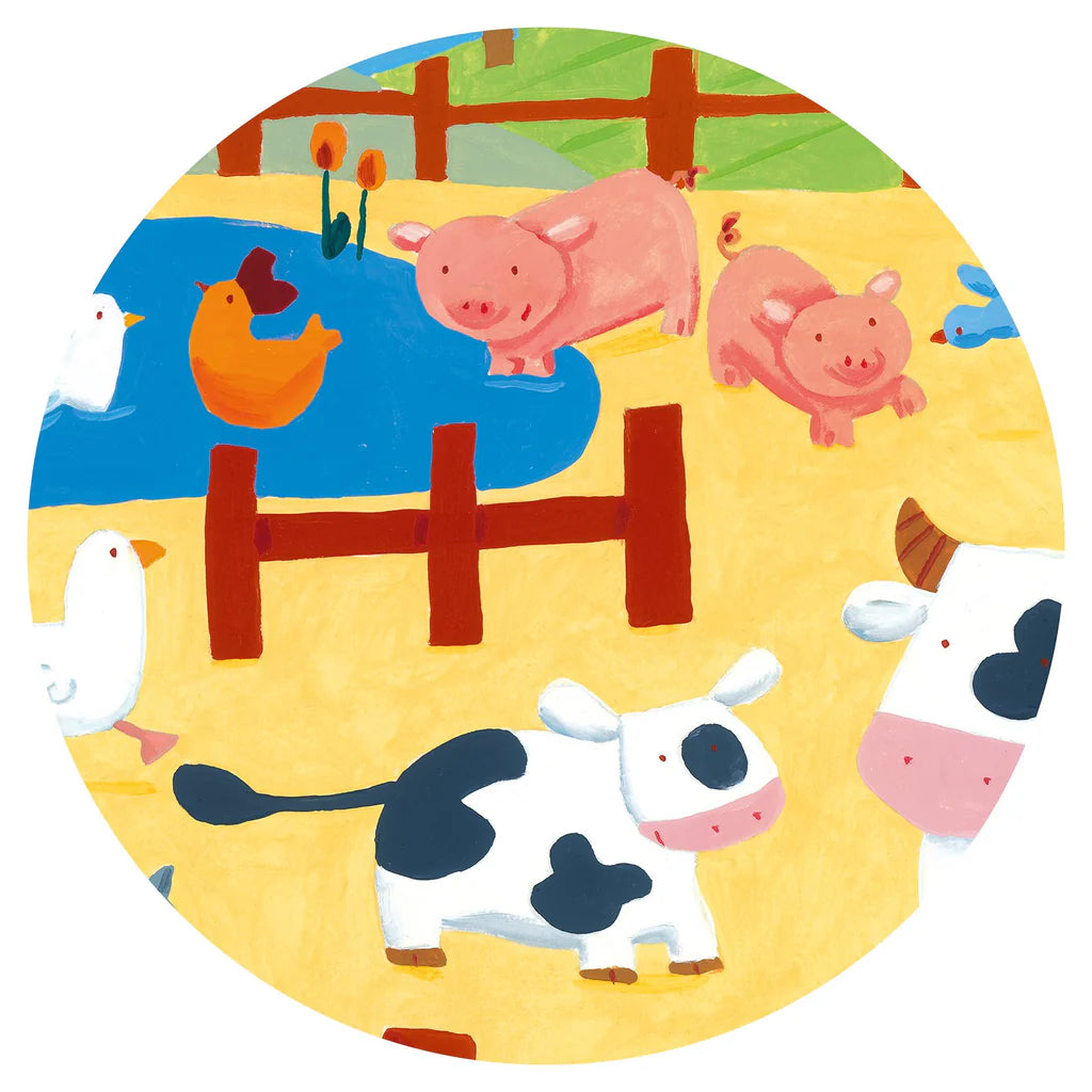 Djeco Silouhette Puzzles The cows on the farm - 24 pcs
