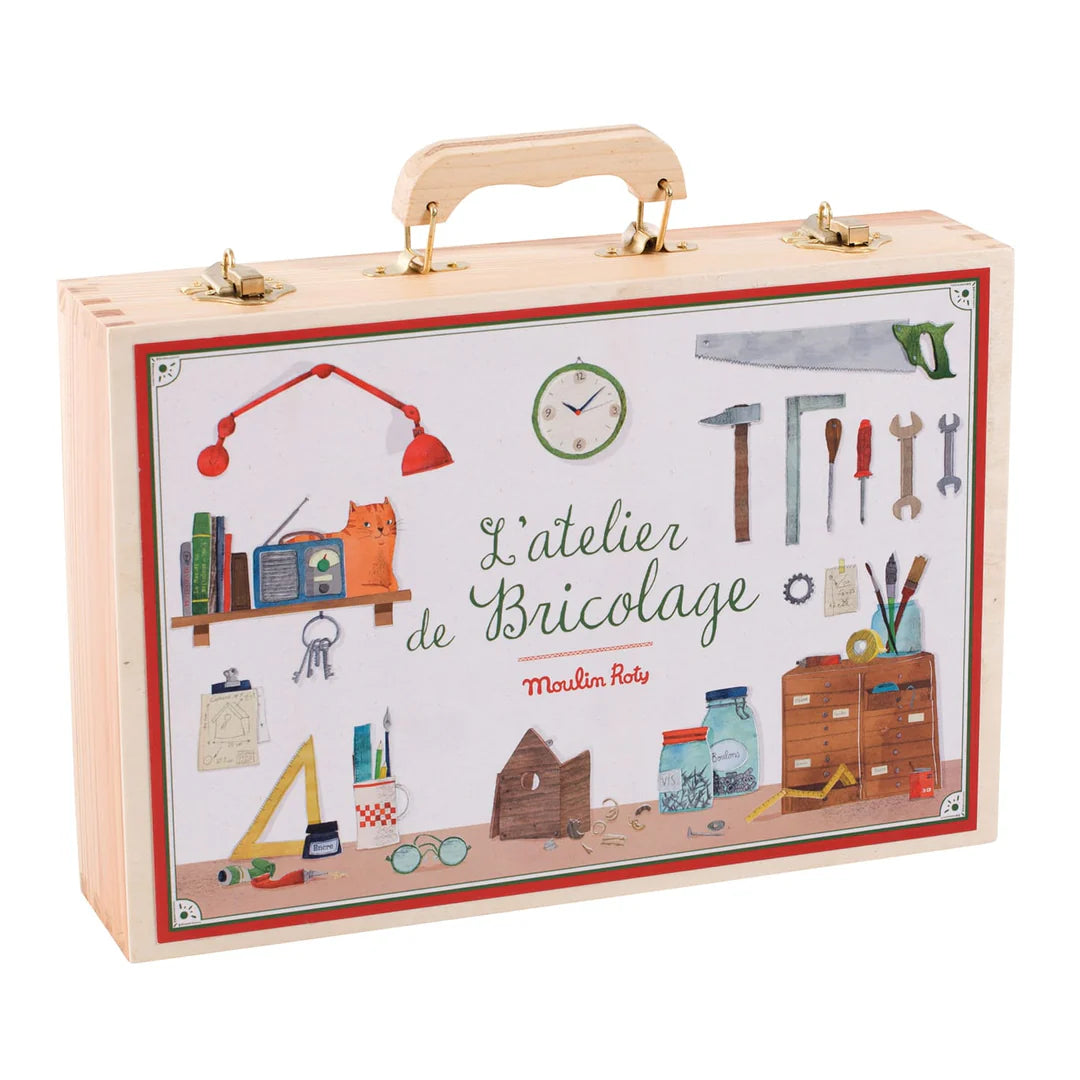 Large tool box set (14 tools), Moulin Roty