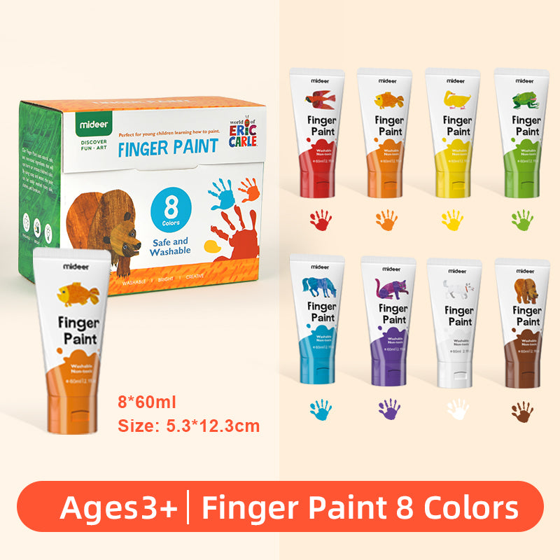 FINGER PAINT 8 color, Mideer