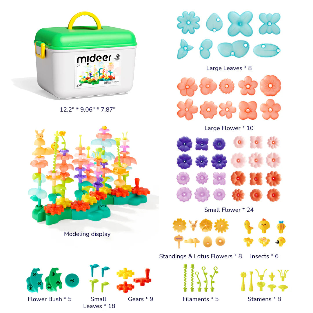 Rotating Garden Puzzle Blocks, Mideer