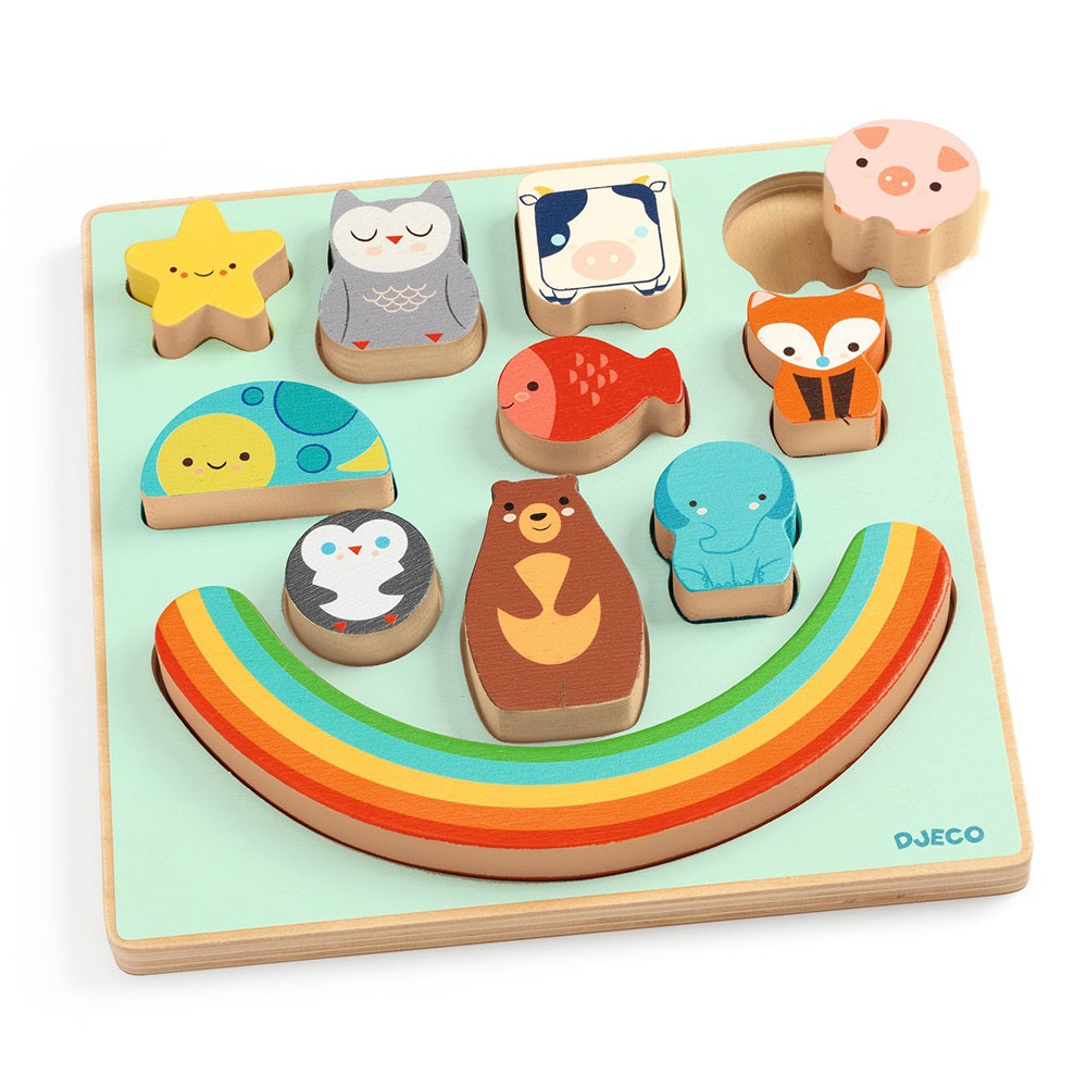 Djeco Relief puzzles Puzz & Boom Rainbow