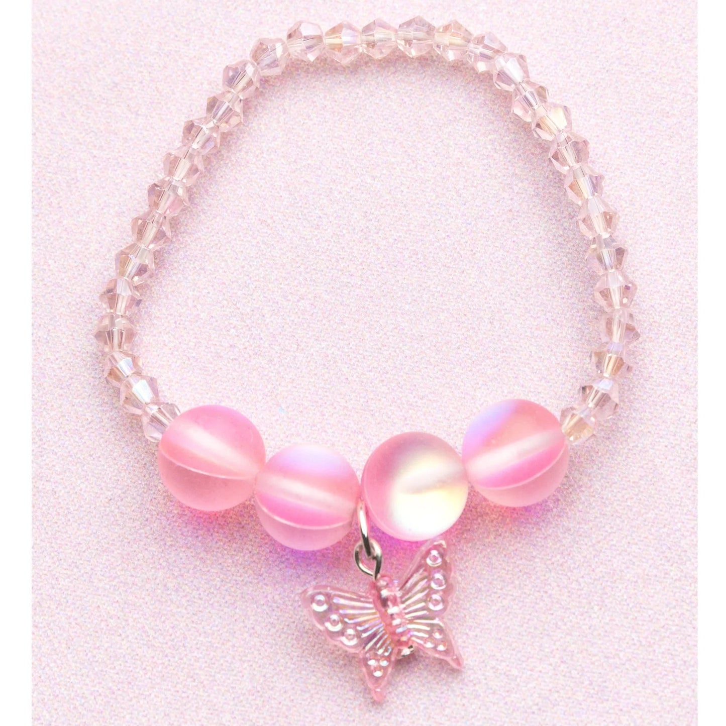 Great Pretenders Boutique Holo Pink Crystal Bracelet