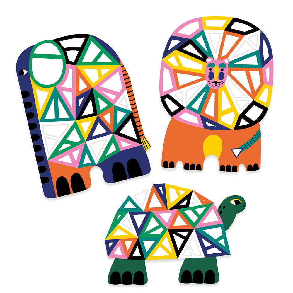 Djeco Reusable stickers Africa