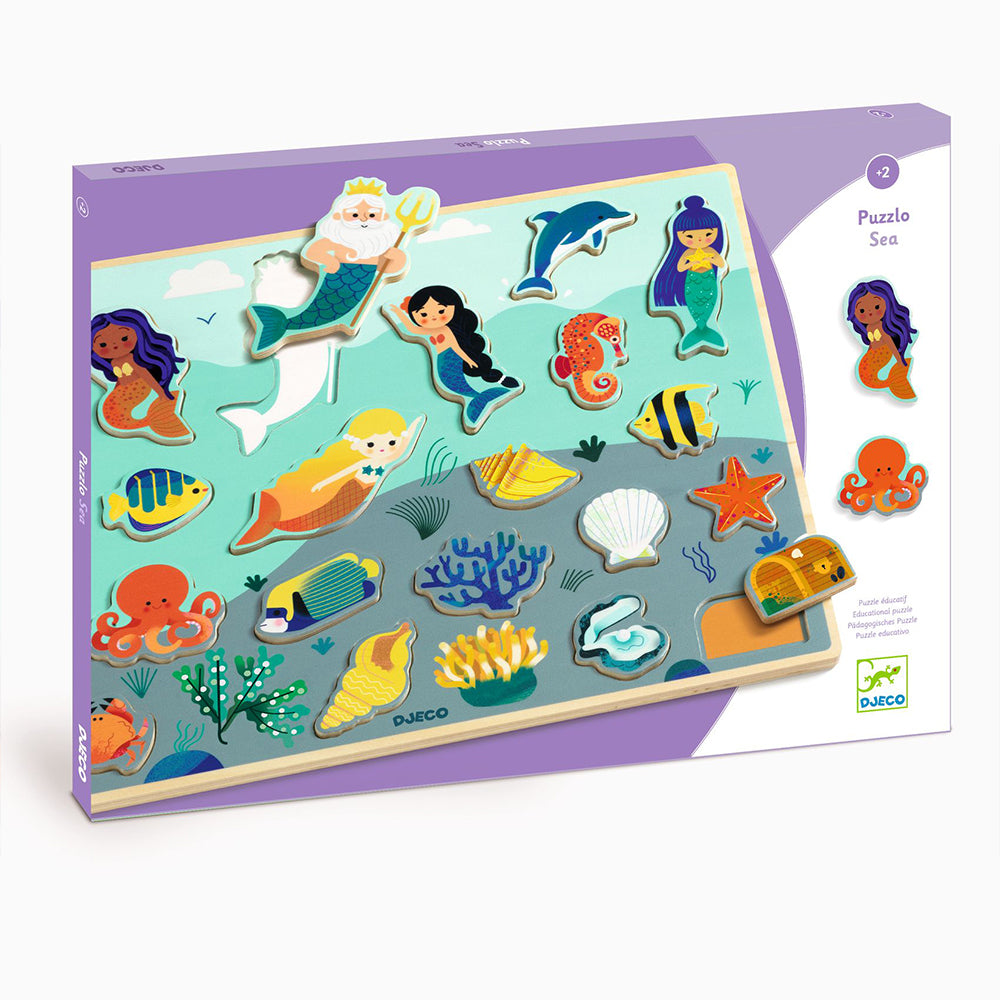Djeco wooden puzzle Sea