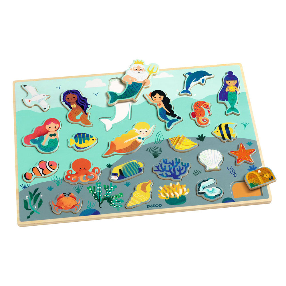 Djeco wooden puzzle Sea