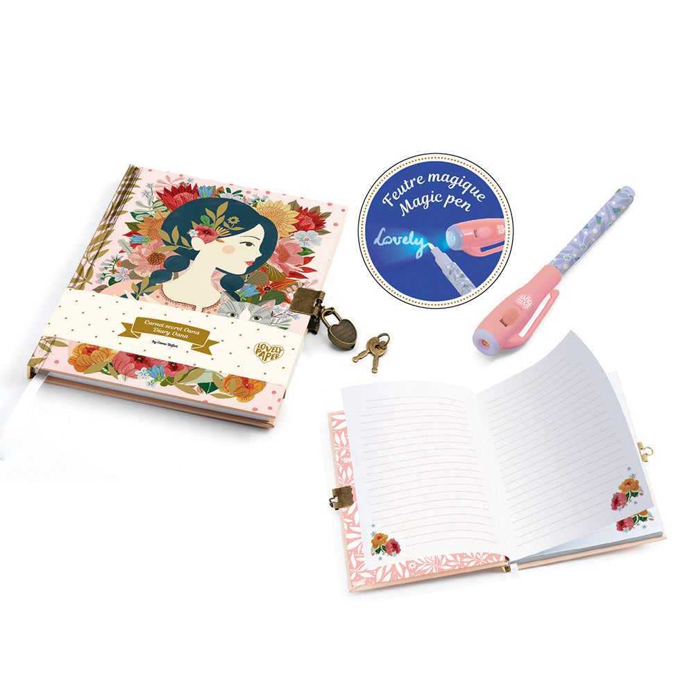 Djeco Oana Secrets Notebook with Magic felt pen