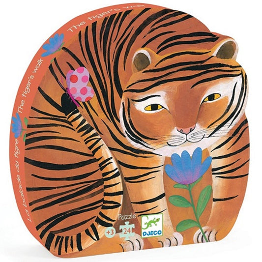 Djeco Silhouette puzzles The tigers walk - 24pcs