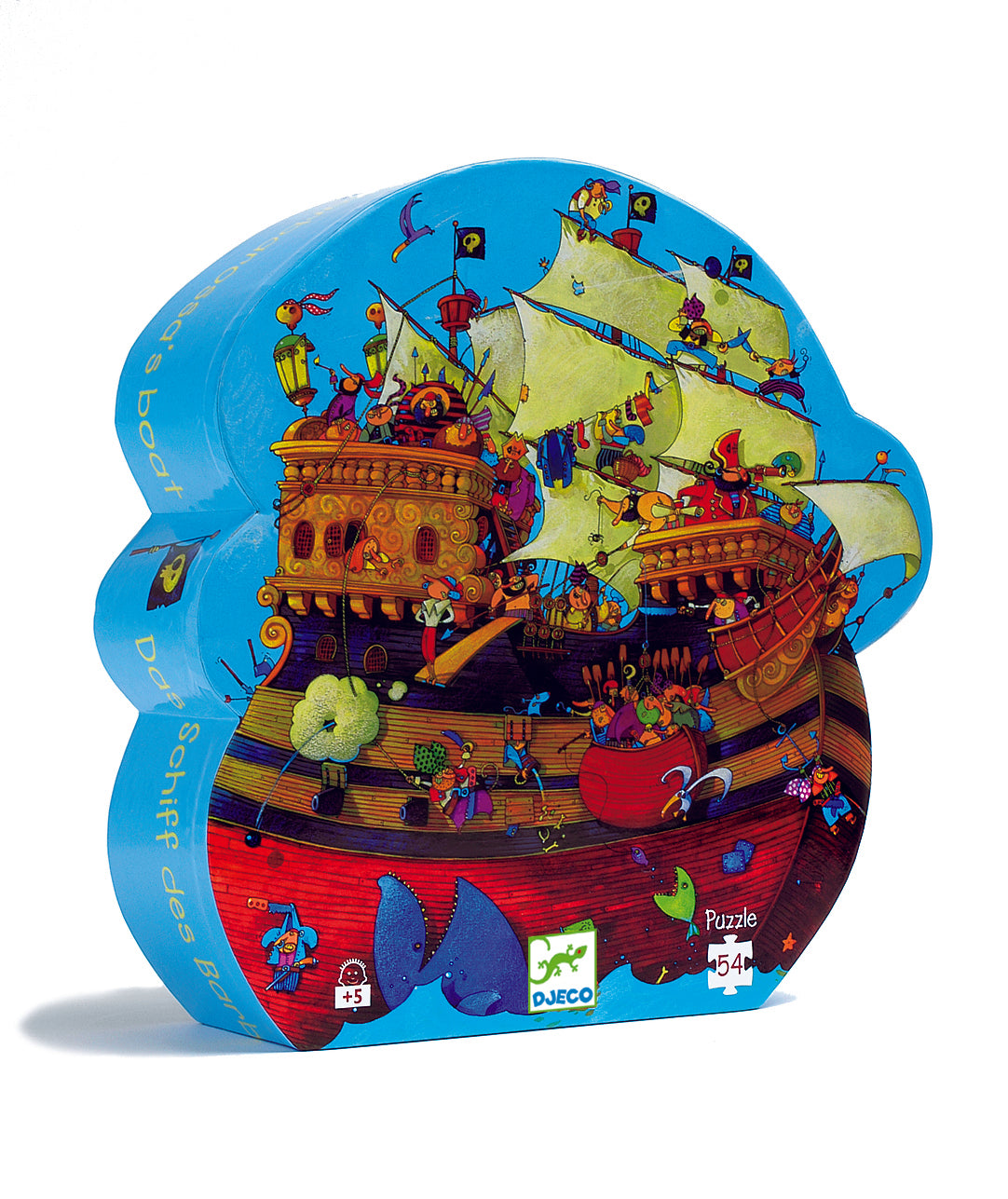 Djeco Silouhette Puzzles Barbarossas boat - 54pcs