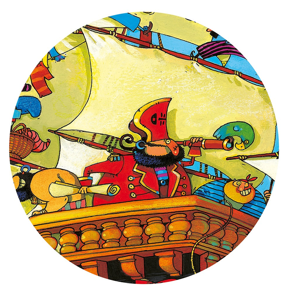 Djeco Silouhette Puzzles Barbarossas boat - 54pcs