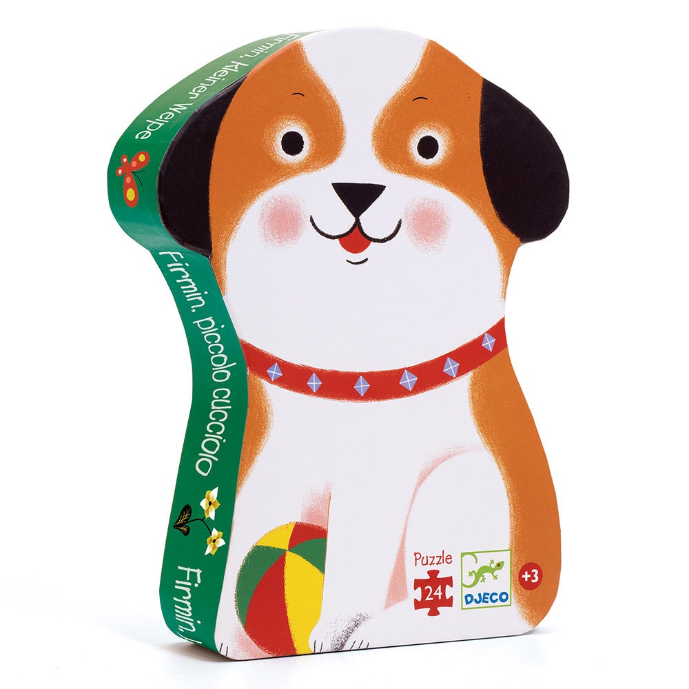 Djeco Puzzles - Silhouette puzzles Firmin, little puppy