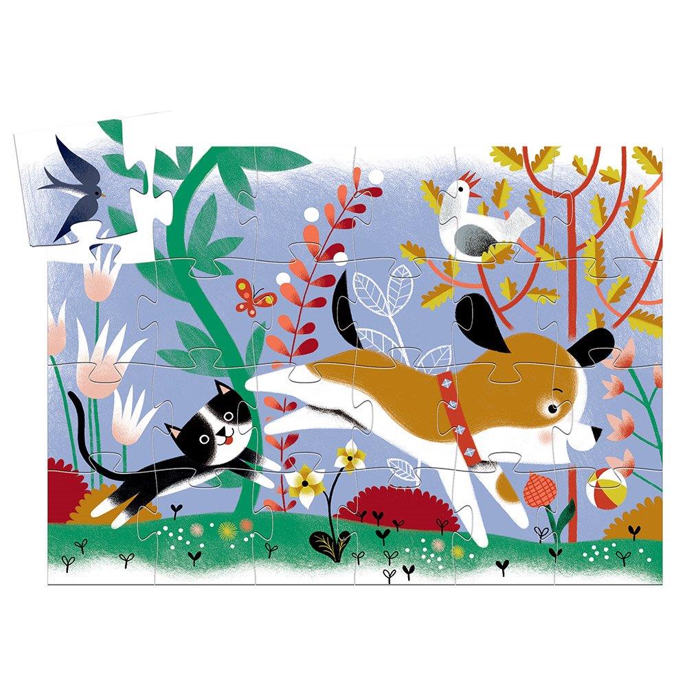 Djeco Puzzles - Silhouette puzzles Firmin, little puppy