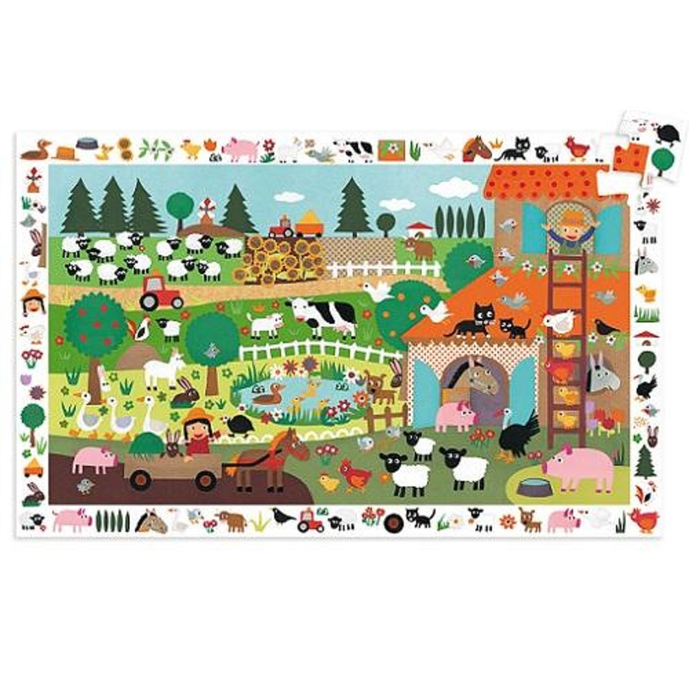 Djeco Puzzles observation The farm - 35 pcs - FSC MIX