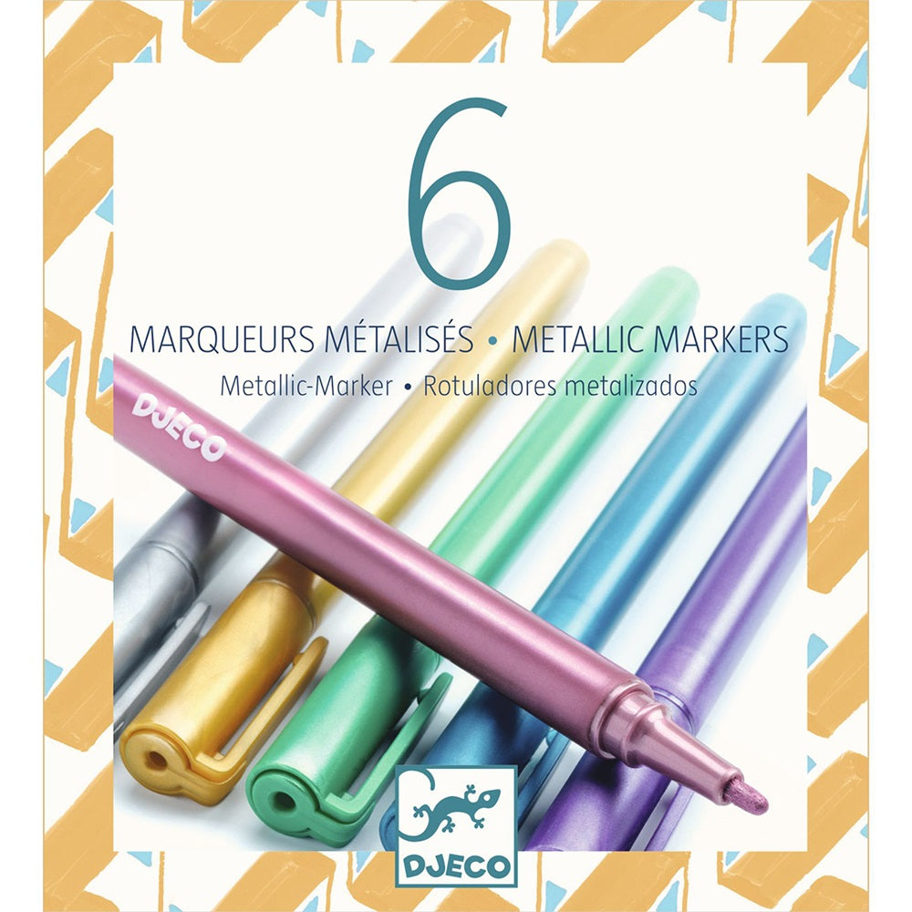 Djeco The colours 6 metalic markers