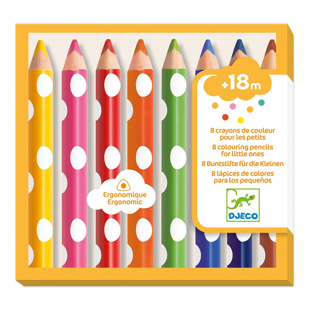 For little ones 8 colouring pencils