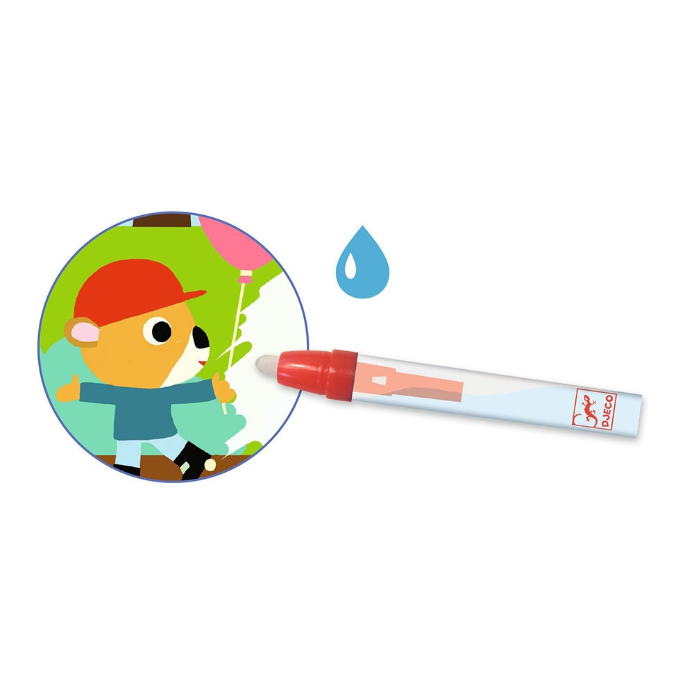 Djeco Small Magic Water Colouring In the park
