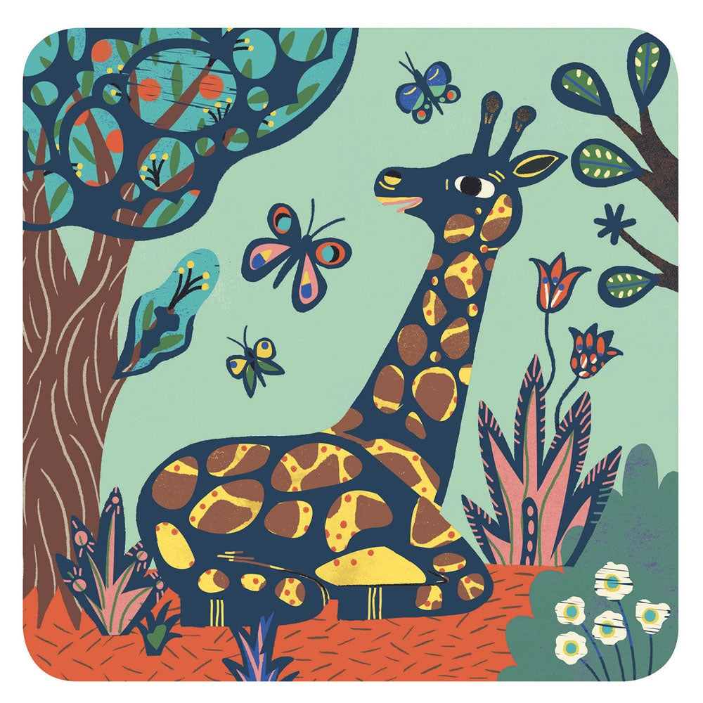 Djeco Scratch Cards Big animals