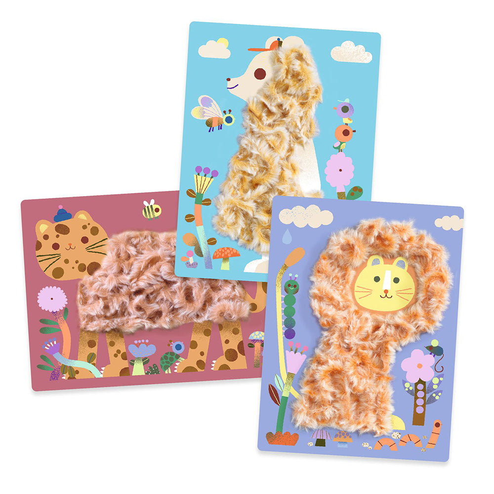 Djeco Wool & Velcro - Fluffy friends!