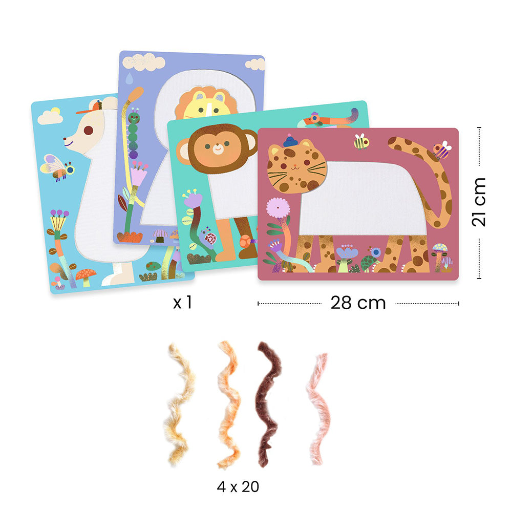 Djeco Wool & Velcro - Fluffy friends!